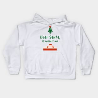 Dear Santa, It wasnt me Kids Hoodie